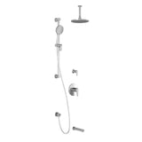 KONTOUR TD3 (Valves Not Included) : AQUATONIK T/P Shower System with Vertical Ceiling Arm