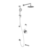 KONTOUR TD3 (Valves Not Included) : AQUATONIK T/P Shower System with Wallarm
