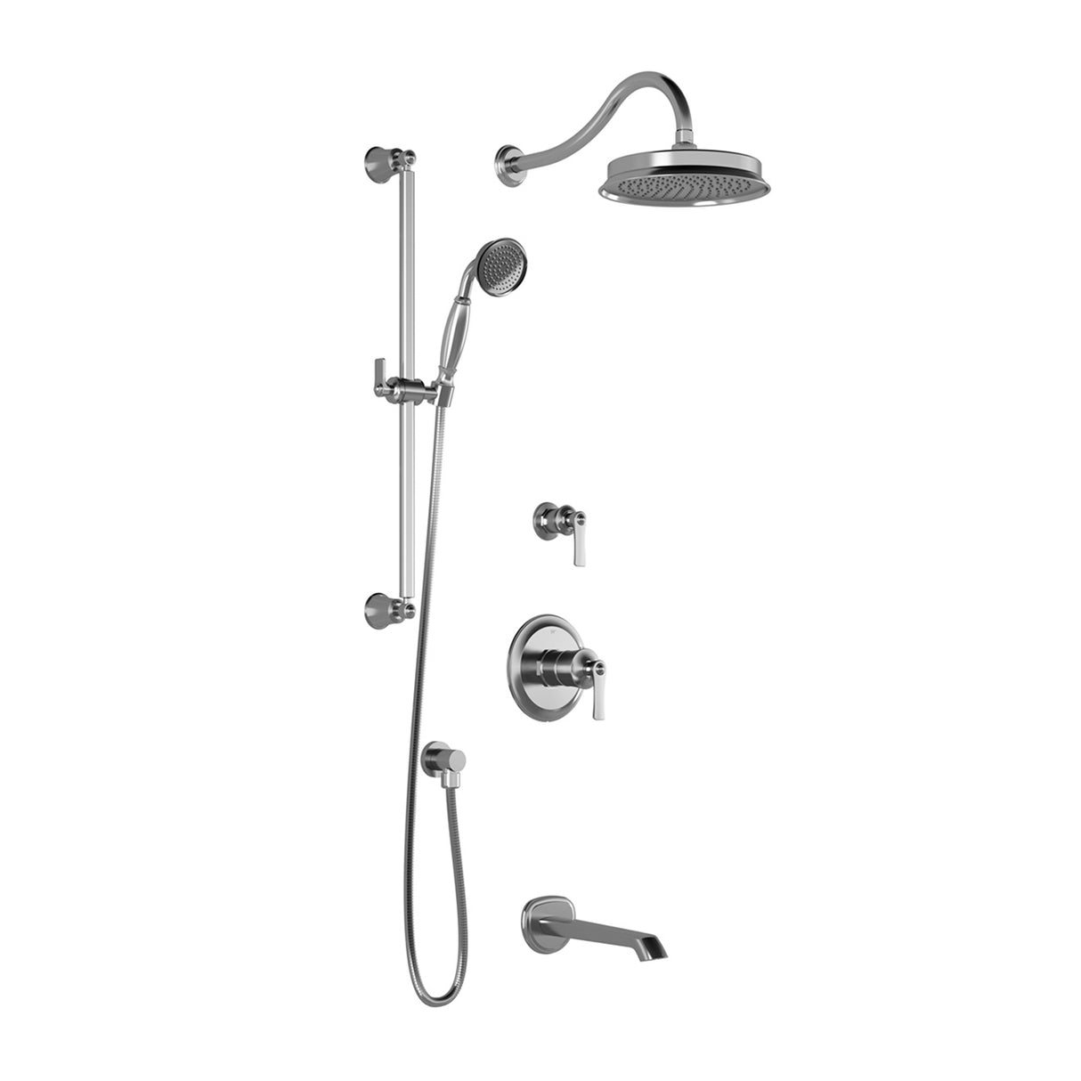 RUSTIK TD3 : AQUATONIK T/P Shower System with Wallarm Chrome