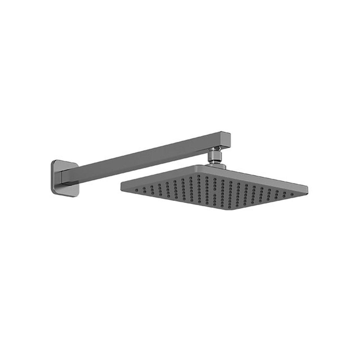 SquareOne 260mm x 188mm (101/4 inches x 7 3/8 inches) Rainhead and 90 Degrees Wall Arm Chrome