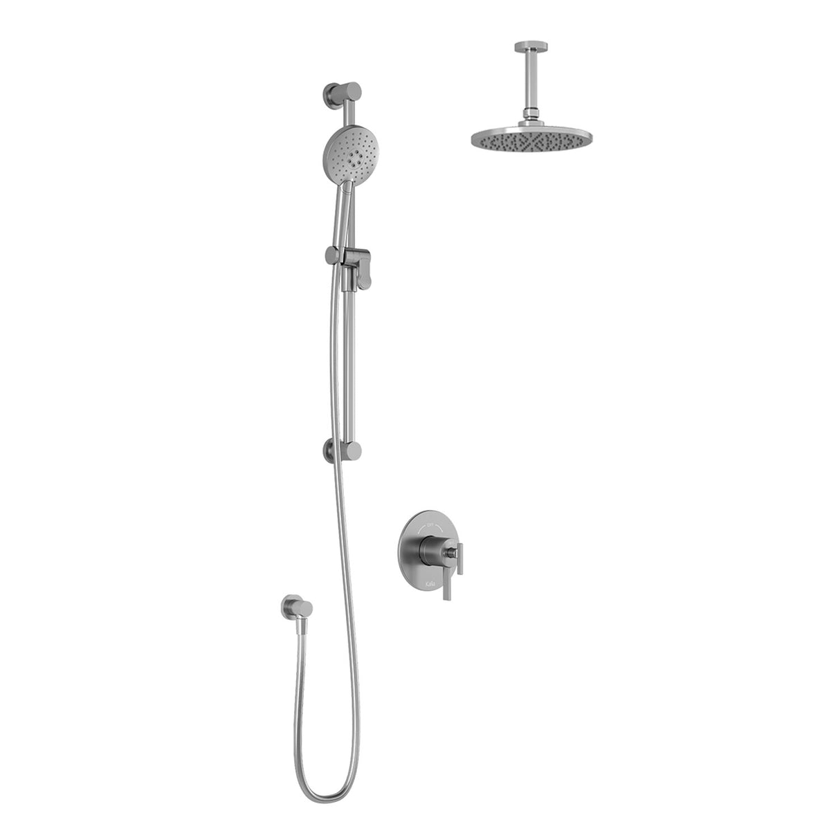 RoundOne TCD1 : AQUATONIK T/P Coaxial Shower System with Vertical Ceiling Arm