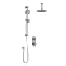 RoundOne TD2 (Valve Not Included) : AQUATONIK T/P with Diverter Shower System with Vertical Ceiling Arm