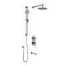RoundOne TD3 (Valve Not Included) : AQUATONIK T/P with Diverter Shower System with Wallarm
