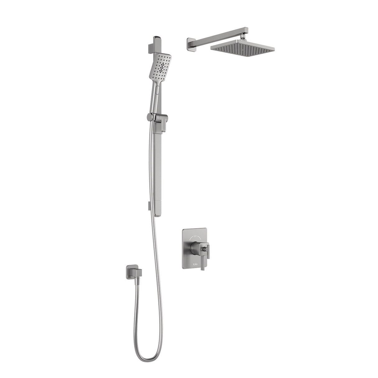 SquareOne TCD1 (Valve Not Included) : AQUATONIK T/P Coaxial Shower System with Wallarm
