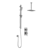 SquareOne TD2 (Valve Not Included) : AQUATONIK T/P with Diverter Shower System with Vertical Ceiling Arm