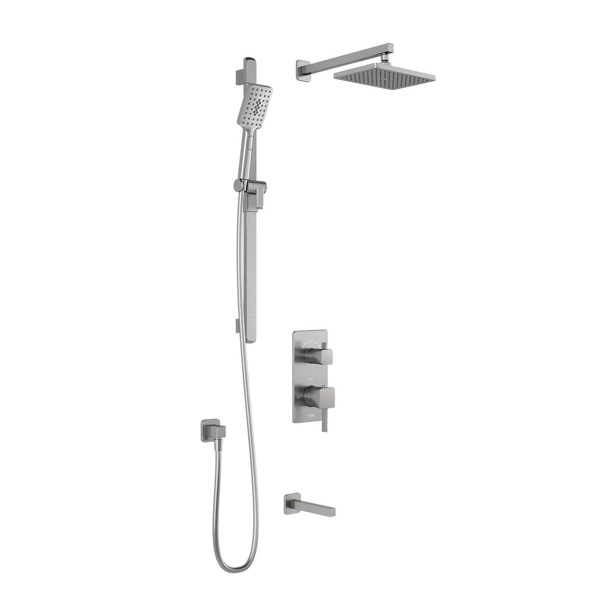 SquareOne TD3 : AQUATONIK T/P with Diverter Shower System with Wallarm