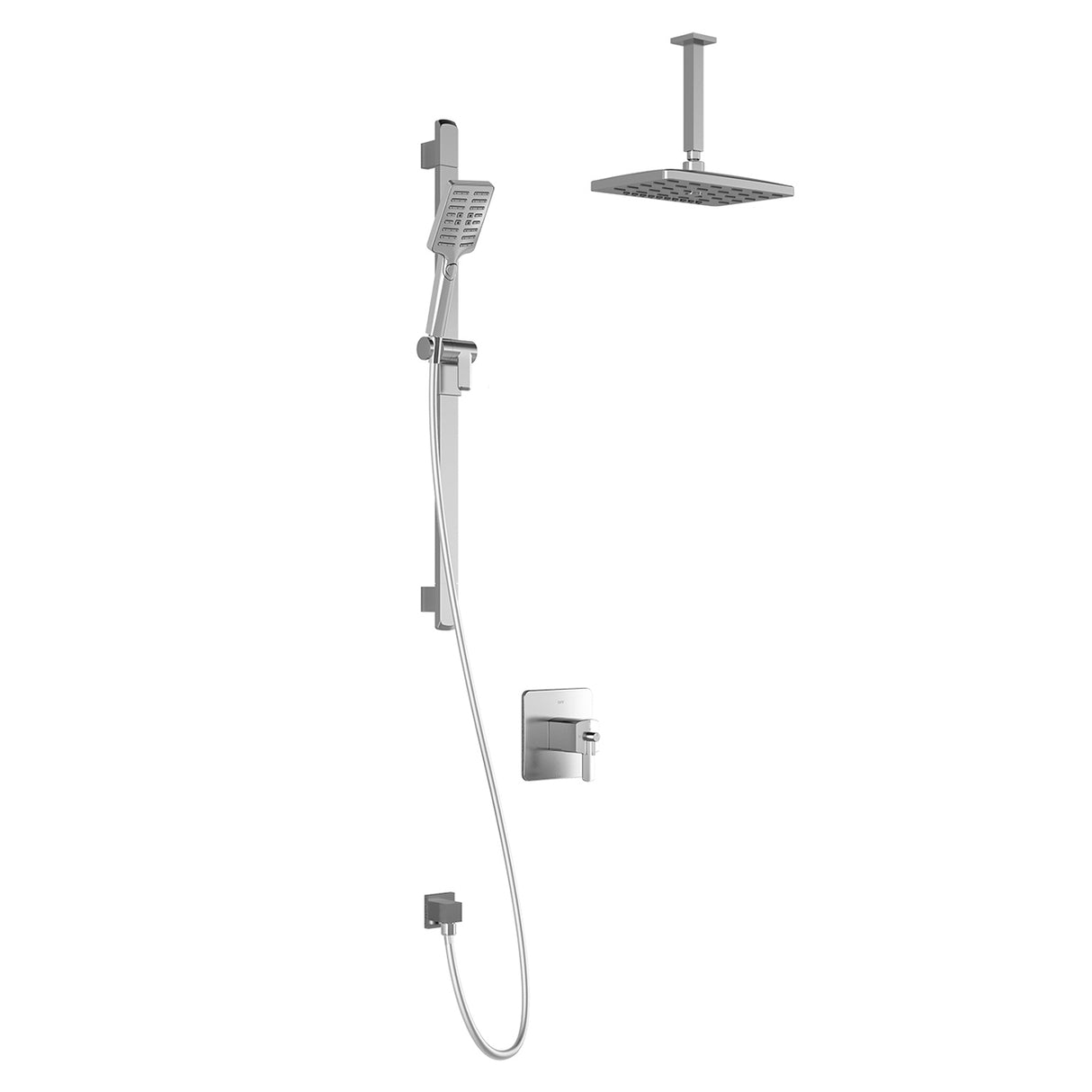 GRAFIK TCD1 PREMIA : AQUATONIK T/P Coaxial Shower System with Vertical Ceiling Arm