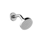 BASICO - 100mm (4 inches') Showerhead and 186mm (7 5/16 inches) 45 Wallarm With Round Flange