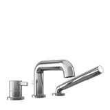 BASICO - Pressure Balance 3-Piece Deckmount Tub Filler with Handshower - Cartridge Included Without Rough-In -