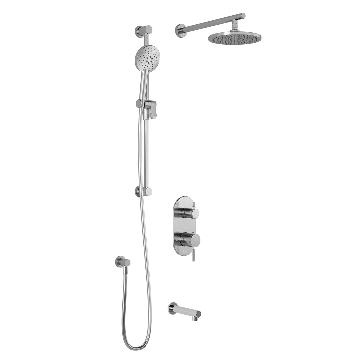 PRECISO TD3 : AQUATONIK T/P with Diverter Shower System with Wallarm Chrome