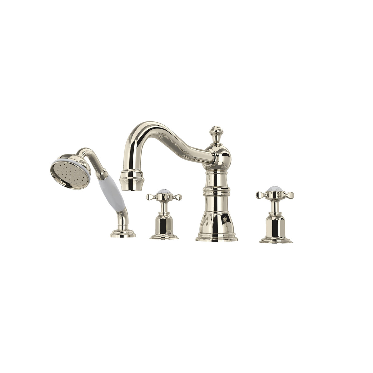 Edwardian 4-Hole Deck-mount Tub Filler With Column Spout