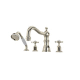 Edwardian 4-Hole Deck-mount Tub Filler With Column Spout