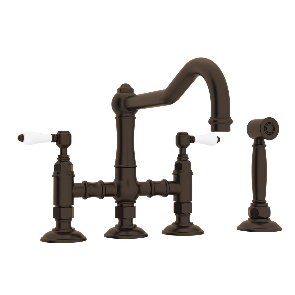Acqui® Bridge Kitchen Faucet With Side Spray A1458lpws-2