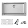 Dual Mount 32 Inch Single Bowl Kitchen Sink