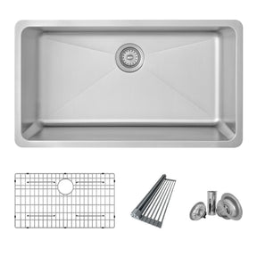 Dual Mount 32 Inch Single Bowl Kitchen Sink