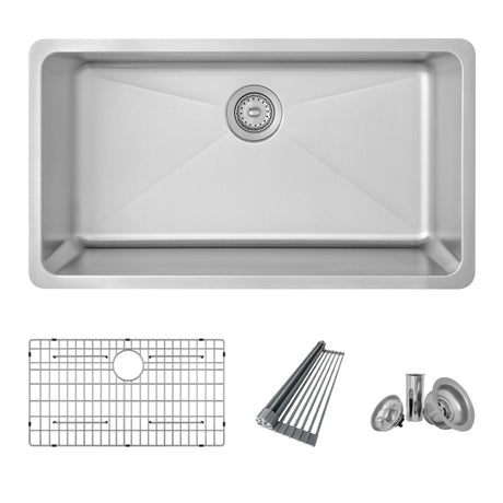 Dual Mount 32 Inch Single Bowl Kitchen Sink