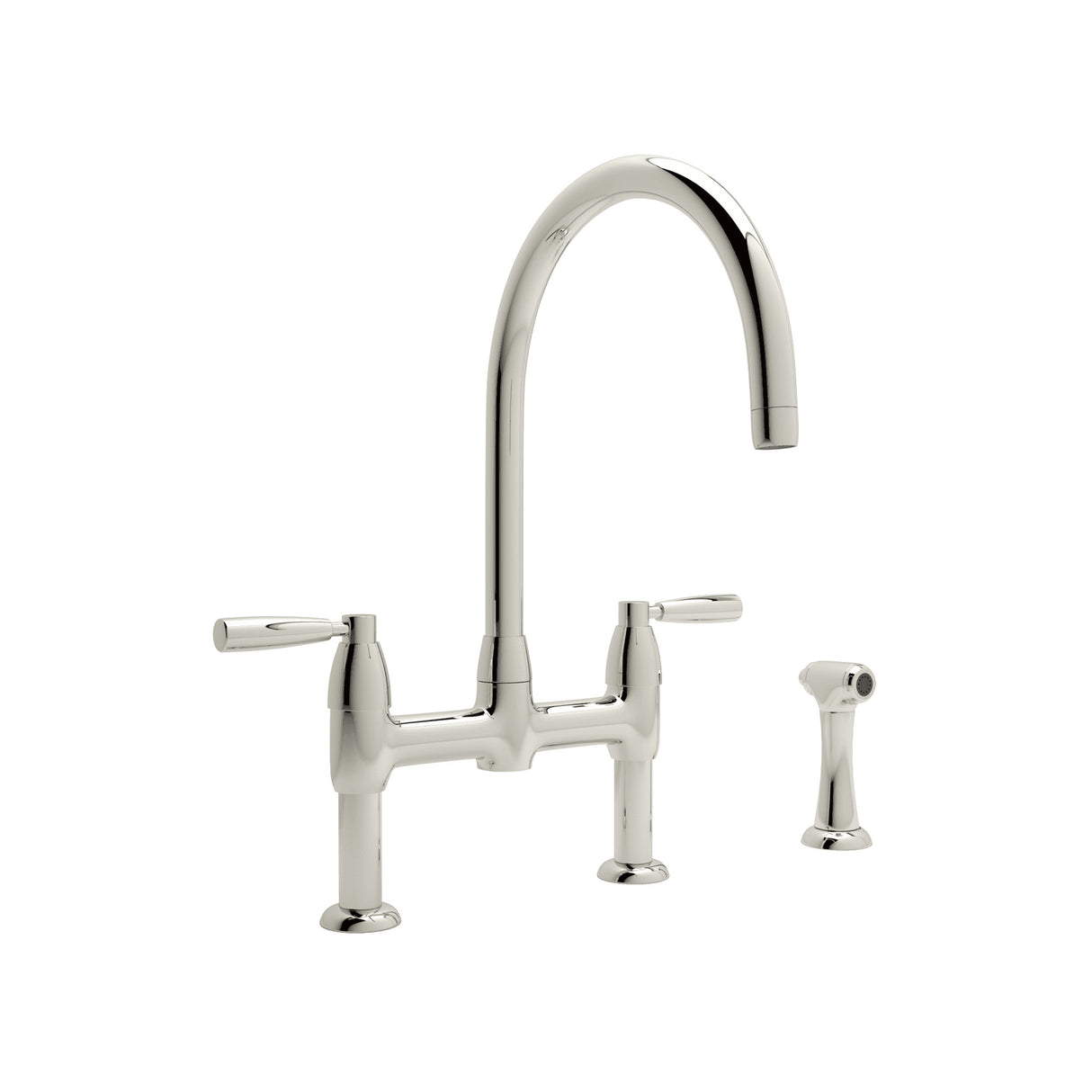 Holborn Bridge Kitchen Faucet With C-Spout and Side Spray