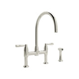 Holborn Bridge Kitchen Faucet With C-Spout and Side Spray