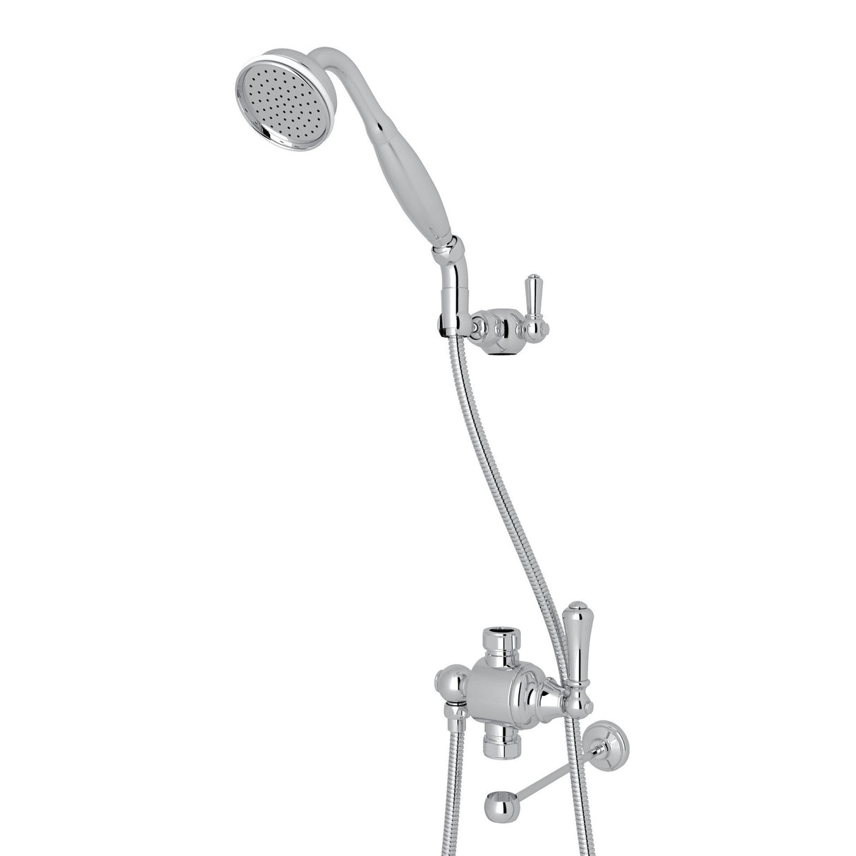 Riser Diverter With Handshower, Hose, And Parking Bracket
