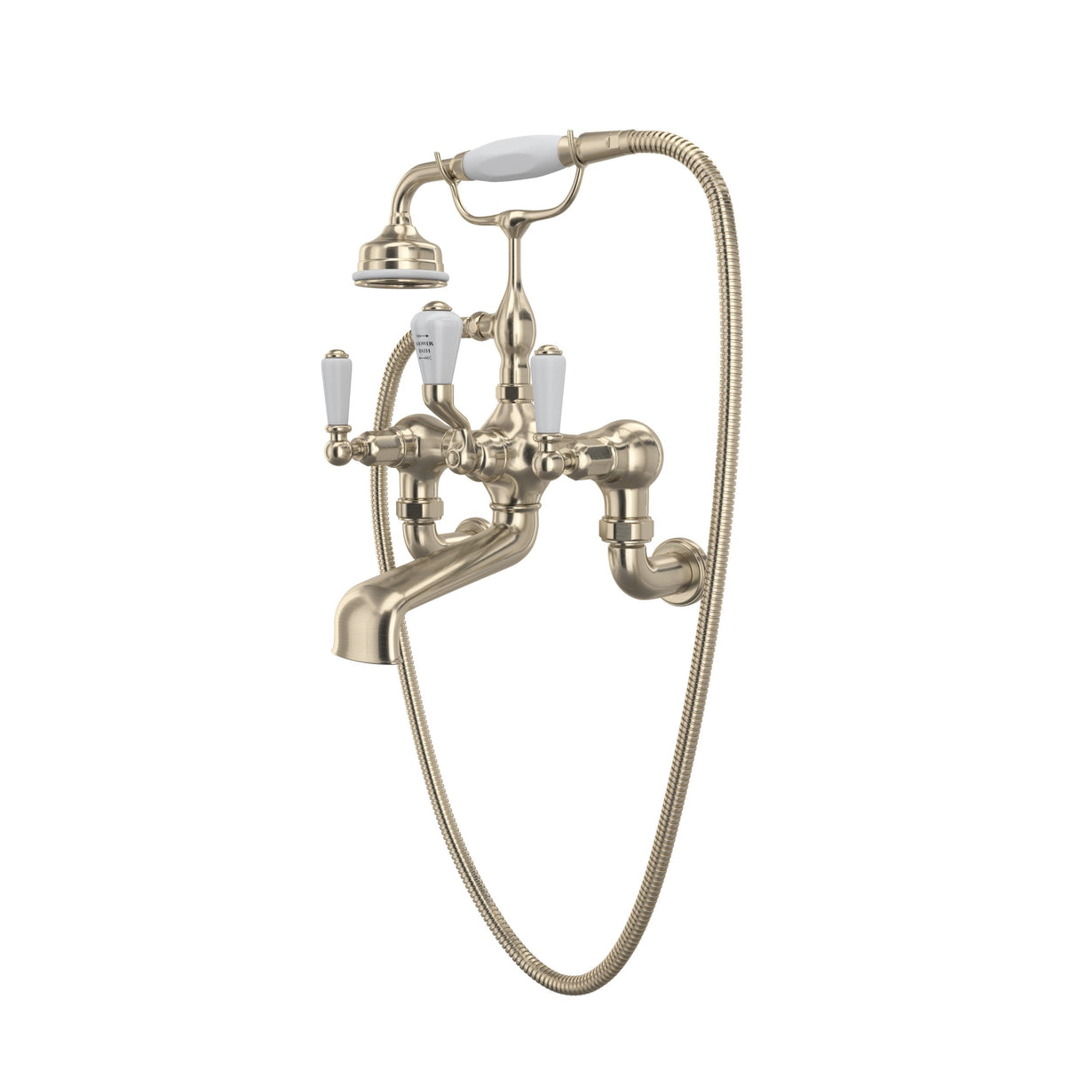 Edwardian Exposed Wall-mount Tub Filler