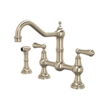 Edwardian Bridge Kitchen Faucet With Side Spray