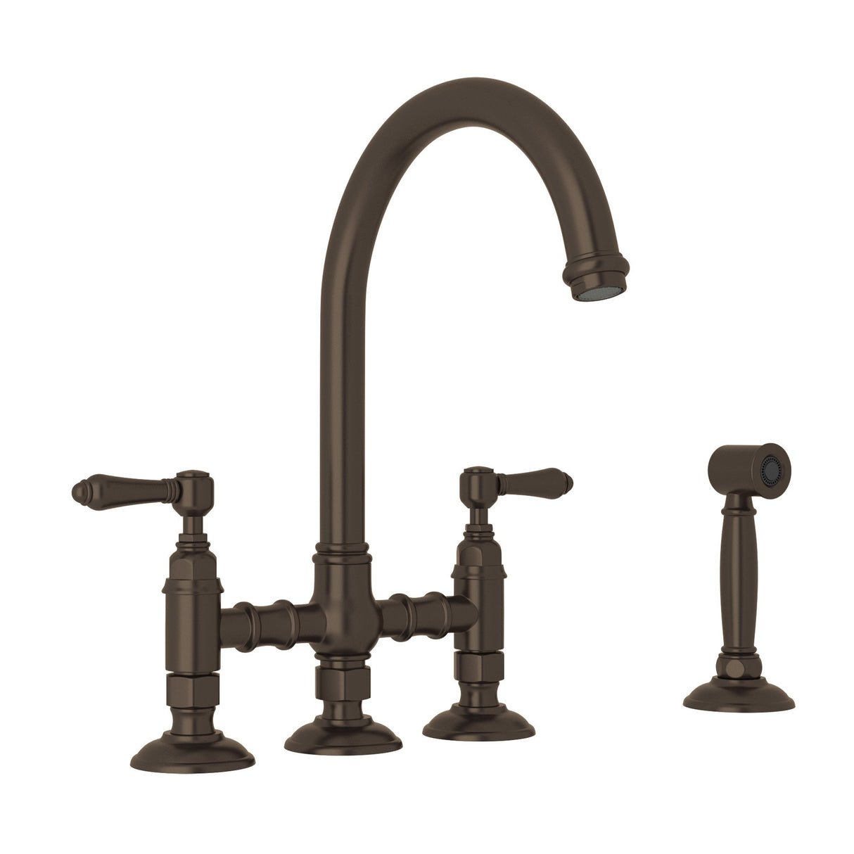 San Julio® Bridge Kitchen Faucet With Side Spray A1461lmws-2