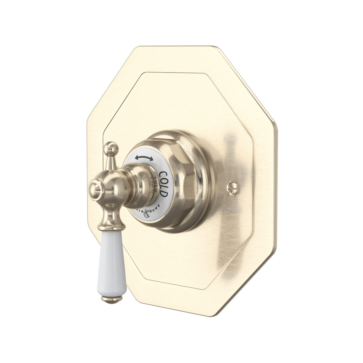 Edwardian 3/4 inch Octagonal Thermostatic Trim Without Volume Control