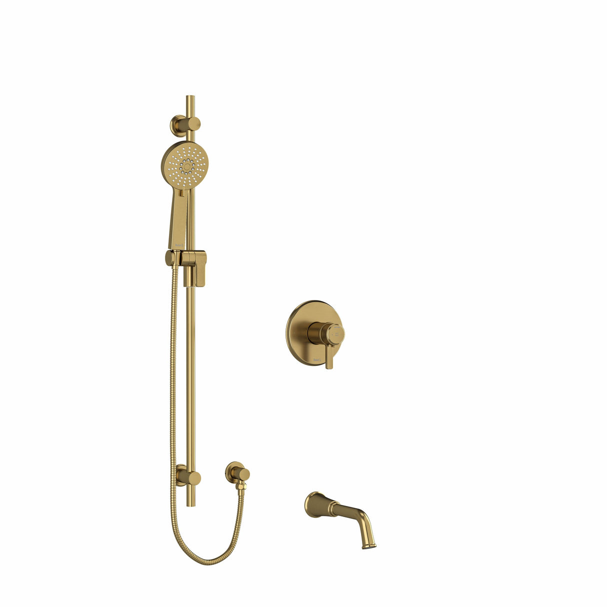 2-way Type T/p (Thermostatic/pressure Balance) Coaxial System With Spout And Hand Shower Rail