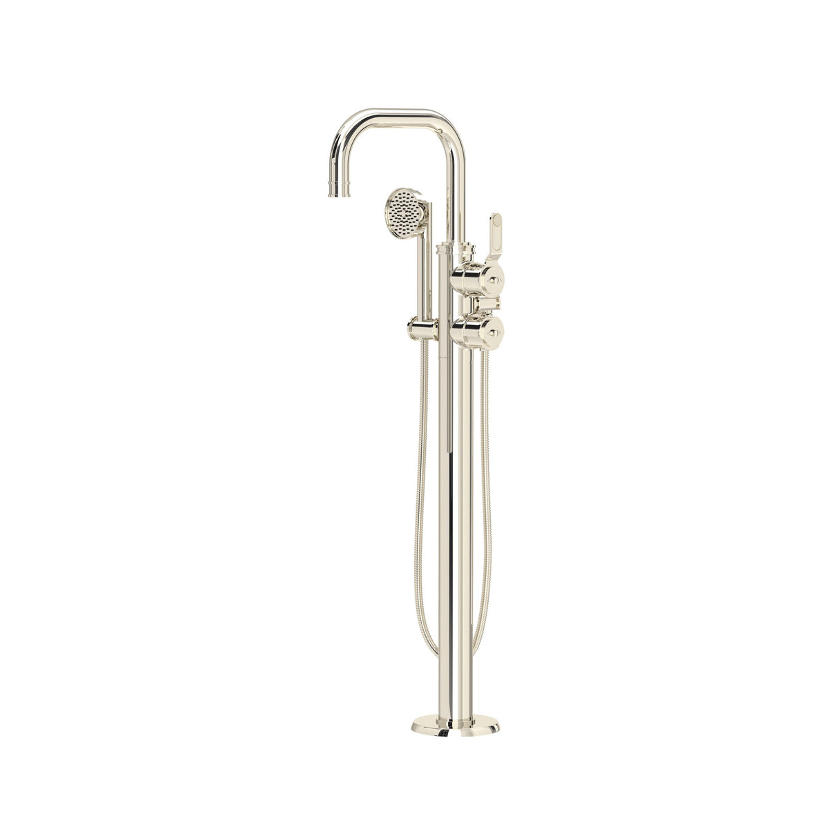 Armstrong Single Hole Floor-mount Tub Filler Trim With U-Spout