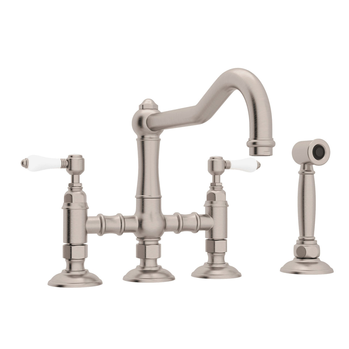 Acqui® Bridge Kitchen Faucet With Side Spray A1458lpws-2
