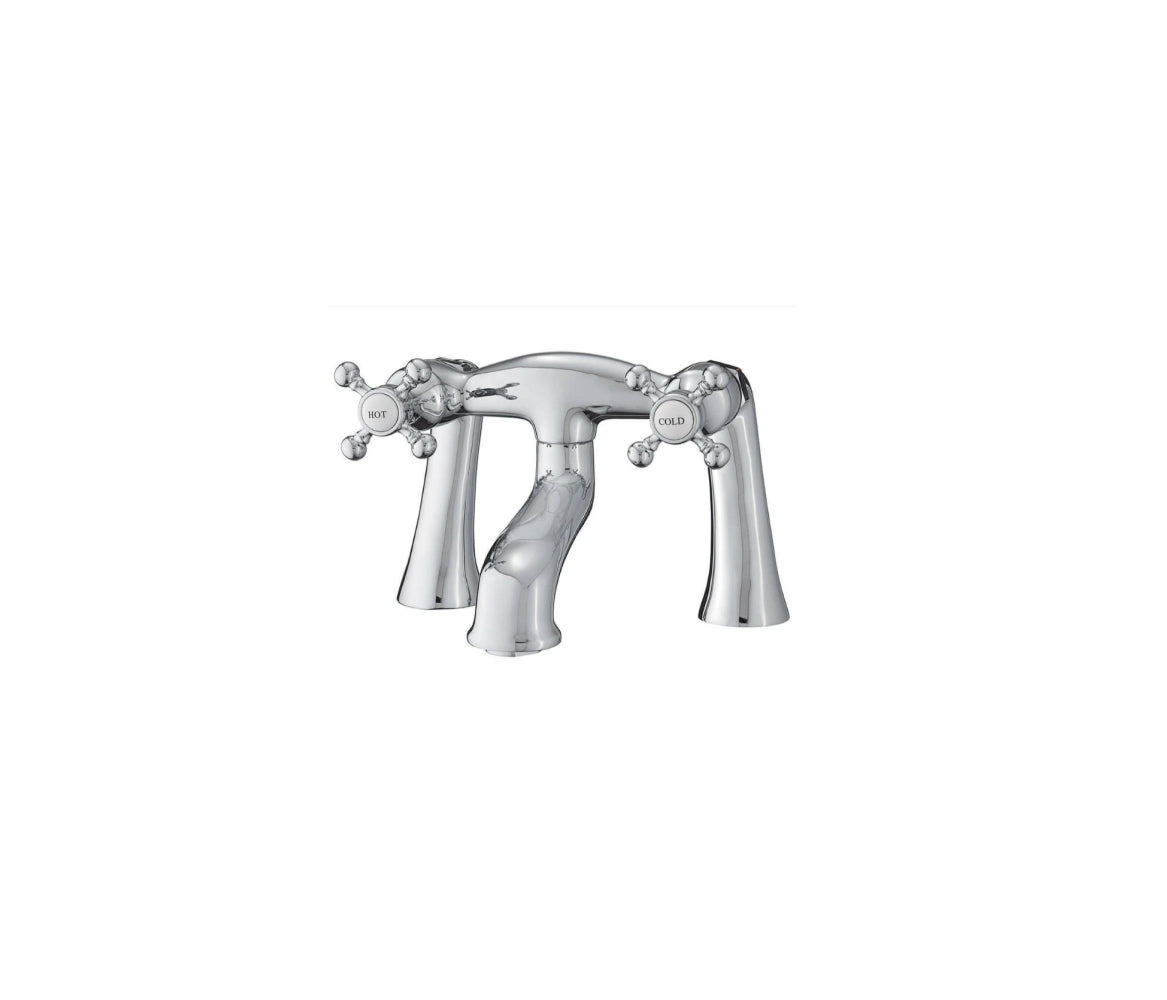5100 SERIES Basic Offset Deck-Mount Tub Filler - Cross Handles 5140