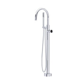 Eclissi™ Single Hole Floor-mount Tub Filler Trim With C-Spout