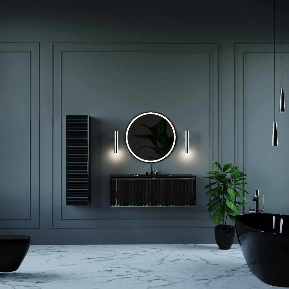 Canale 48 chrome Vanity