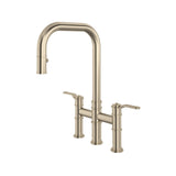 Armstrong Pull-Down Bridge Kitchen Faucet With U-Spout