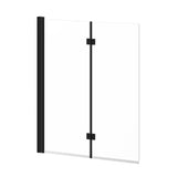 FLIP 90 - 2-panel Frameless Pivot Bath shield 46 inches' x 56 inches Clear Glass
