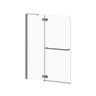 PRATIKA Bath Shield 42 inches' x 56 inches Clear Duraclean Glass