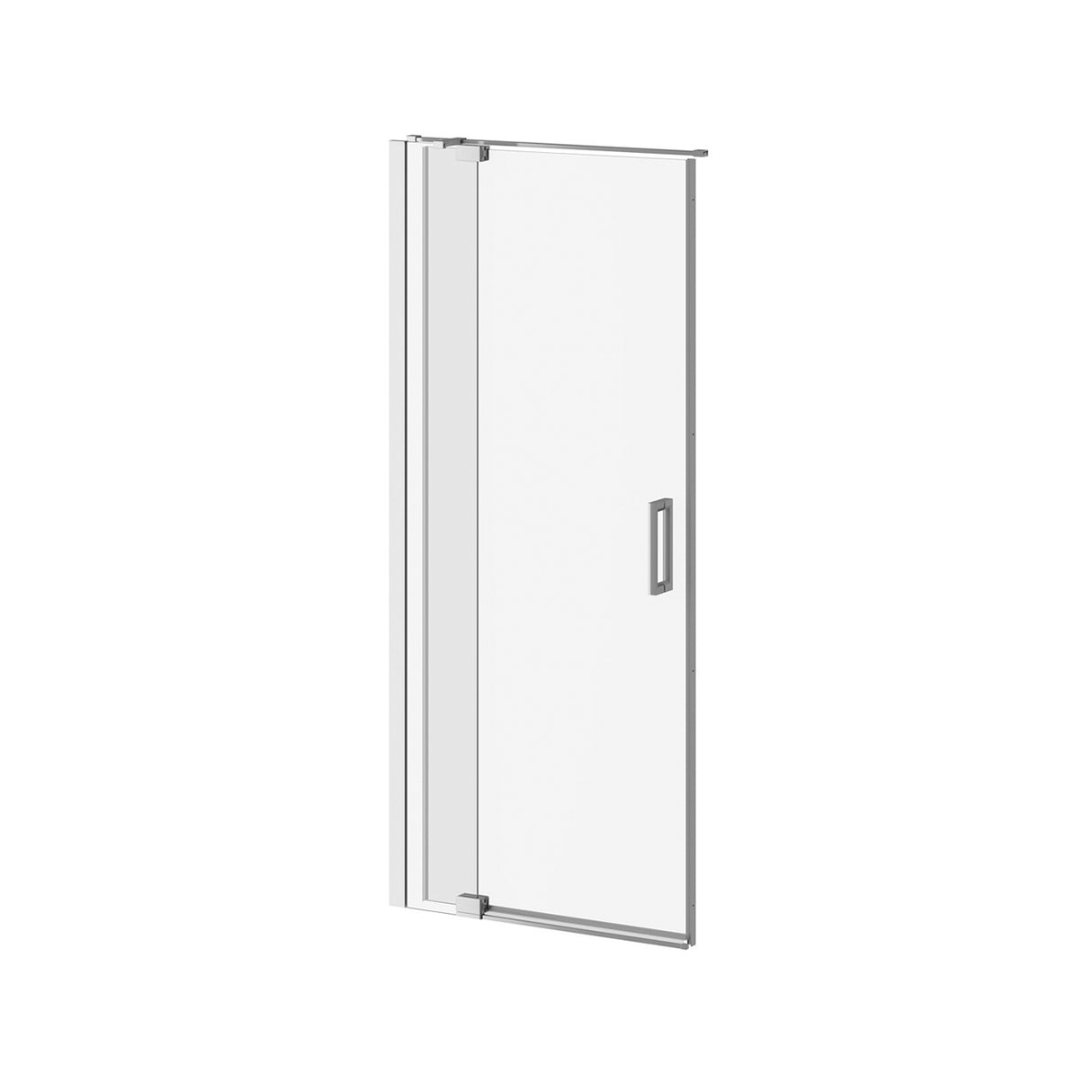 DISTINK 36 inchesx77 inches 2-Panel Pivot Shower Door for Alcove Inst. (Reversible) Clear Duraclean Glass