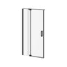 DISTINK 42 inchesx77 inches 2-Panel Pivot Shower Door for Alcove Inst. (Reversible) Clear Duraclean Glass