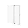 DISTINK 60 inchesx77 inches 2-Panel Pivot Shower Door for Alcove Inst. (Reversible) Clear Duraclean Glass