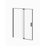 DISTINK 60 inchesx77 inches 2-Panel Pivot Shower Door for Alcove Inst. (Reversible) Clear Duraclean Glass