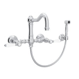 Acqui® Wall Mount Bridge Kitchen Faucet With Sidespray And Column Spout A1456lpws-2
