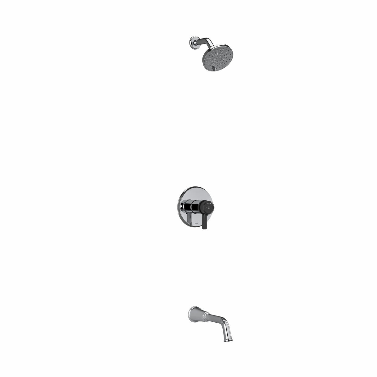 Type T/P (thermostatic/pressure balance) " coaxial 2-way no share with shower head and tub spout