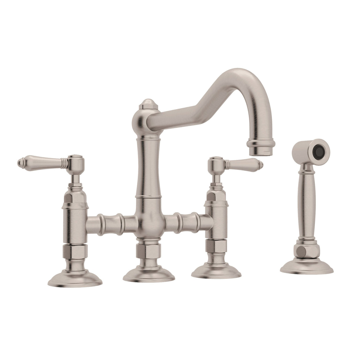 Acqui® Bridge Kitchen Faucet With Side Spray A1458lmws-2