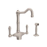 Acqui® Two Handle Kitchen Faucet With Side Spray A1679lmws-2