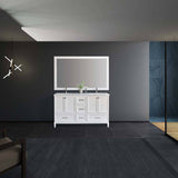 Eileen Transitional Floor Mount Double Sink Vanity Set