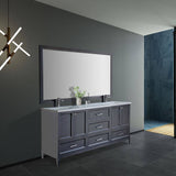 Eileen Transitional Floor Mount Double Sink Vanity Set