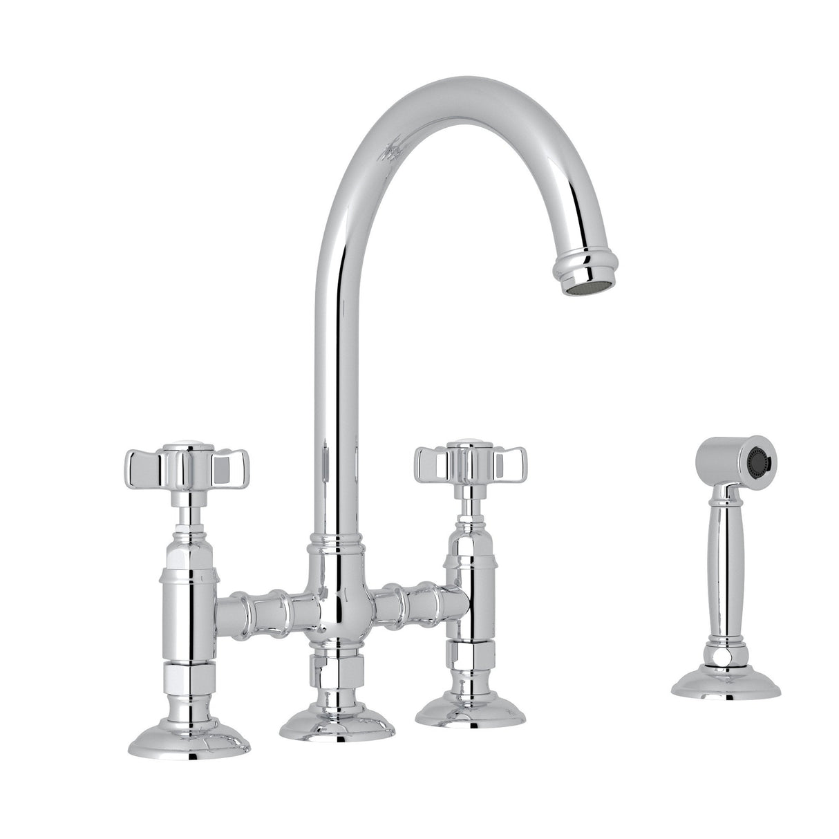 San Julio® Bridge Kitchen Faucet With Side Spray A1461xws-2
