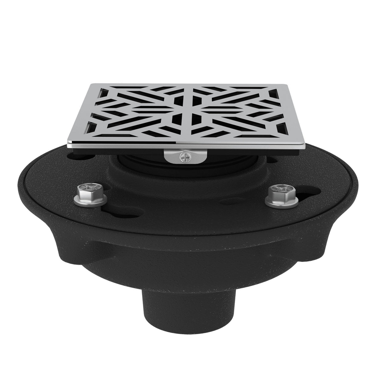 Cast Iron 2" No Hub Drain Kit With 3144 Mosaic Decorative Cover Sdci2-3144
