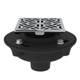 Cast Iron 2" No Hub Drain Kit With 3144 Mosaic Decorative Cover Sdci2-3144