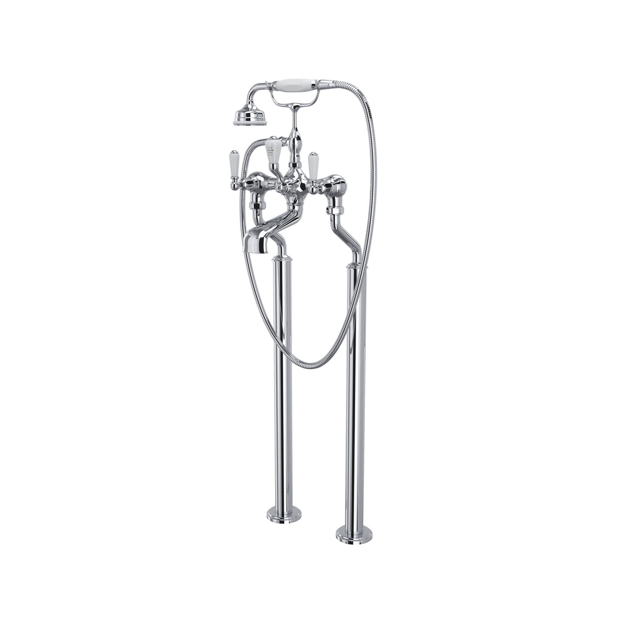 Edwardian Floor-mount Tub Filler